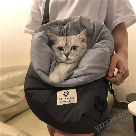 富源帆布袋装猫夏季薄款猫咪外出便携宠物背包斜挎袋装猫的包防跑出工厂定制