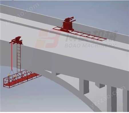 高空作业电动吊篮 镀锌建筑工程 桥梁施工平台 桥底施工支架