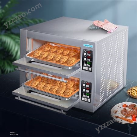 商用双盘电烤箱 威尔保商用节能电烤箱 商用蛋糕电烤箱 商用两厢电烤箱