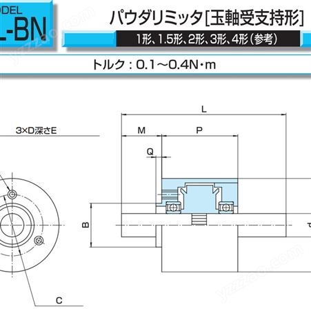 小仓离合器-OPL-BN磁粉式极限器