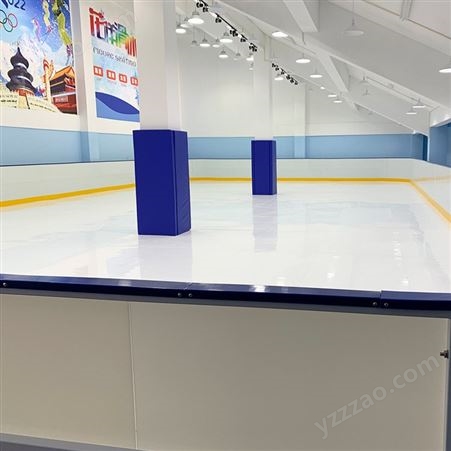 仿真冰溜冰场包安装 冰球场围挡界墙 可提供仿真冰场制作方案