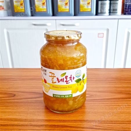 全贤 蜂蜜柠檬茶1kg 韩国柠檬酱冲饮蜜炼茶果肉饮料