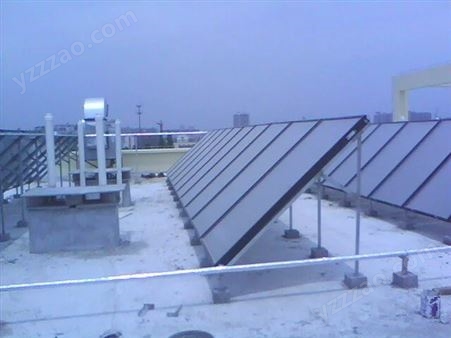 全紫铜流道承压防冻工程家用太阳能恒温平板热水系统