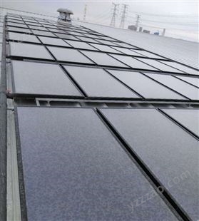 全紫铜流道承压防冻工程家用太阳能恒温平板热水系统