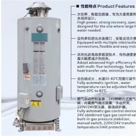 欧特 商用容积式燃气热水炉  型号RSTD380-NA  容积380L  功率99KW  专为大量需要热水场所设计