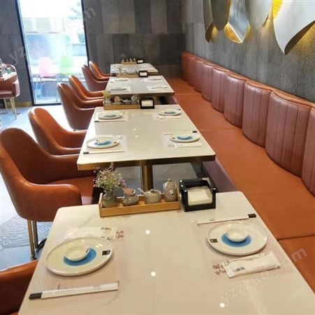 厦门西餐厅桌椅 卡座沙发定制厂家批发认准凯文斯品牌