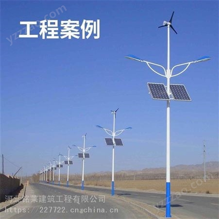 英光風光互補太陽能路燈8米10米新農村山村風能風力發電