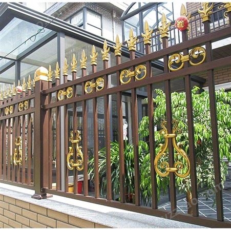厂家销售铝艺护栏 别墅小区围墙围栏 铝艺阳台护栏铝艺院墙栏杆