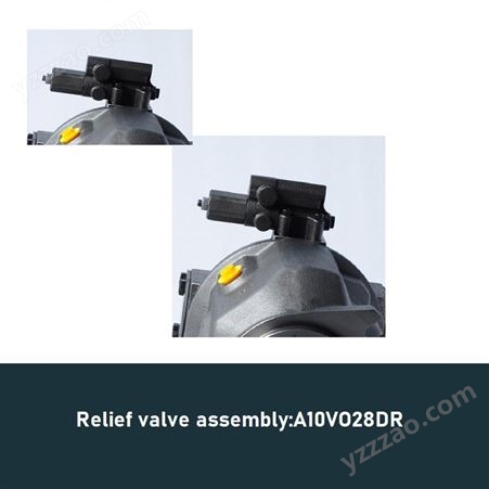 Relief valve assembly A10VO28DR hydraulic pump hatch cover
