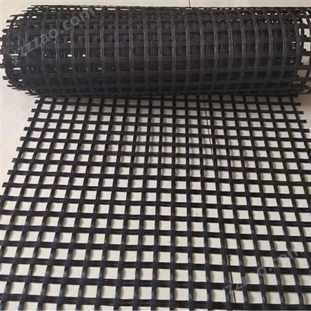 玻璃纤维钢塑单双向塑料自粘式EGA玻纤土工格栅沥青路面防裂网