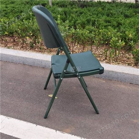 户外便携式折叠椅 军绿色中空吹塑椅 野外沙滩凳 87x53x45cm
