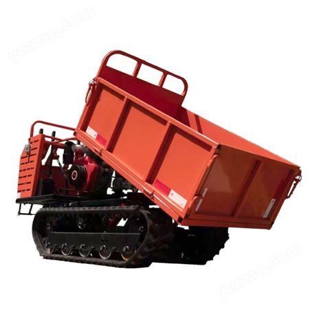 履带式搬运自卸车不锈钢制履带运输车爬坡能力强果园管理机