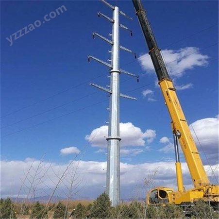220kv高压电力钢杆 镀锌电力杆 输电钢杆型号规格