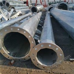 厂家直供10KV直线钢管杆 双回路电力钢管杆 12米单回路钢管杆