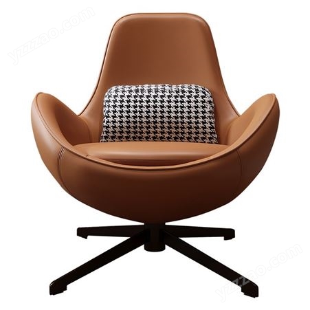 搏德森设计师单人沙发轻奢蛋壳椅北欧现代简约阳台客厅旋转休闲椅蜗牛椅厂家