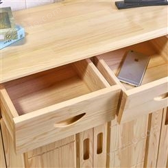 实木学习桌实木书架 实木餐具橱柜 实木储藏柜
