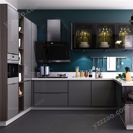 全铝厨房橱柜 现代简约全铝橱柜