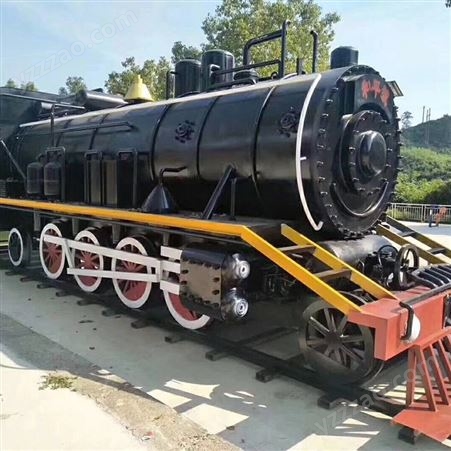 火车模型 大型铁艺复古蒸汽火车头出售 盛际达美陈